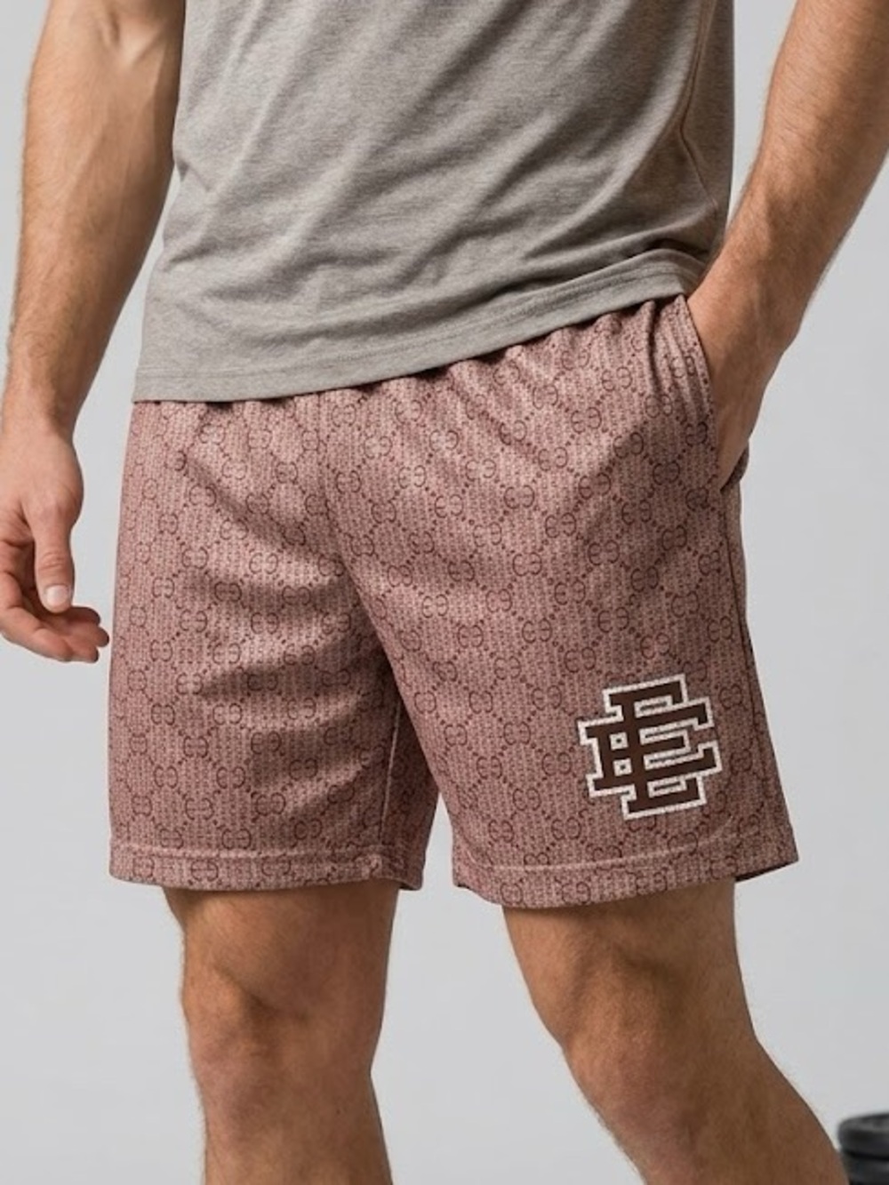 Eric Emanuel Monogram Printed Shorts